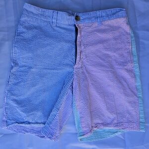 Vineyard Vines Men Striped shorts Blue and Pink Sz 28 Club Short